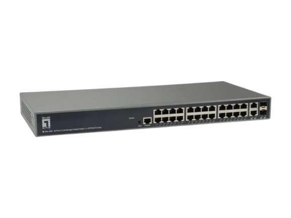 26-Port L3 Lite Managed Gigabit Switch, 2 x SFP/RJ45 Combo