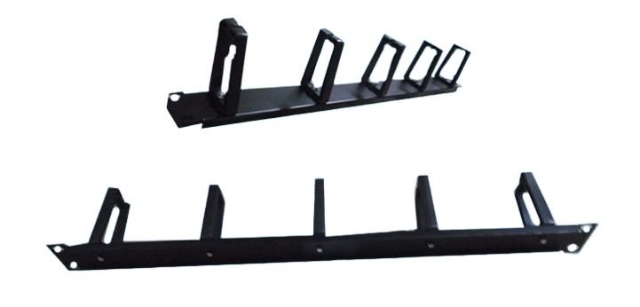 2U cable management panel - Plastic Ring type
