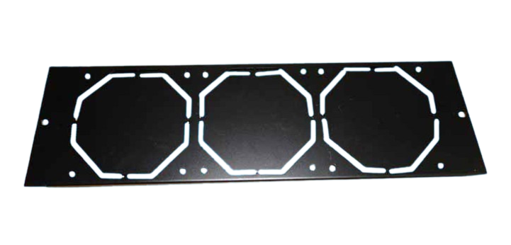 Top & Bottom - Fan Plate -  Semi Punched - No Fans
