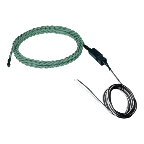 Low-Cost Liquid Detection Sensor, Rope-Style - Length of water sensor cable - 1 ft. Length of 2-wire cable - 10 ft. 
