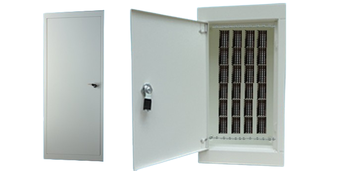 Telecom DB with mounting frame, 600X4
