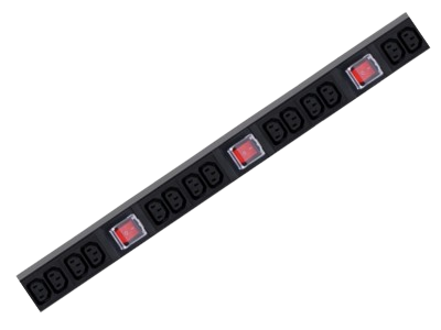 Vertical installation-16xIEC320 C13 with 16Amp Lighted Switch (4pcs) ,BS1363 plug,3x1.5mm2x3.0m cable ,250VAC 50/60Hz 13A
